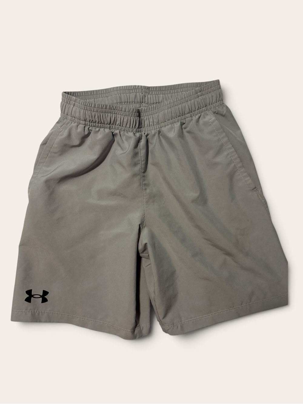 Under Armour Kids Gray Elastic-Waist Performance Shorts